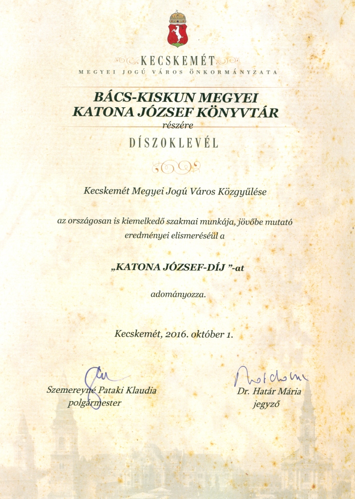 Katona József-díj