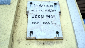Jókai emléktábla