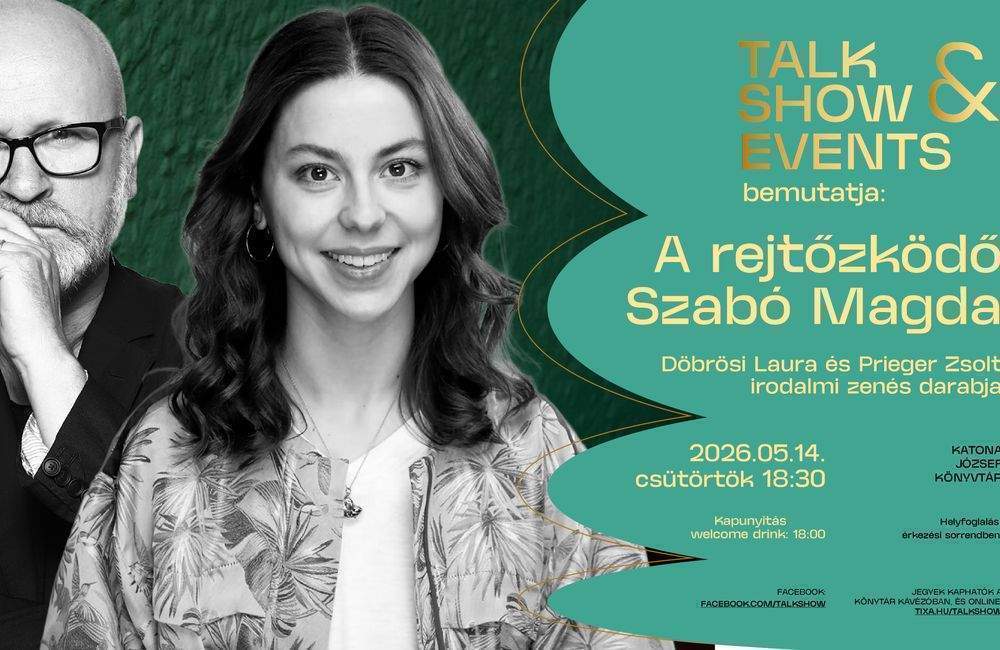 A rejtőzködő Szabó Magda Tökéletes Anyák napi ajándékötletA nagy írónő, ahogy senki se látta még: szürreális, szívmelengető, költői felolvasószínház, kihagyhatatlan élmény. Döbrösi Laura, az Aranyélet és az Egykutya sztárja és Prieger Zsolt Anima-főnök, író, producer, előadó darabja a titokzatos, rejtőzködő Szabó Magdáról mesél műrészletekkel, eddig nem hallott irodalmi és zenei montázsokkal. Jegyek kaphatók online: https://www.tixa.hu/szabomagda Vagy személyesen a Story kávézóban