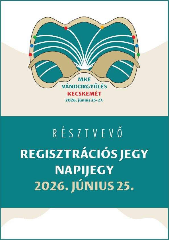 Résztvevő regisztrációs napijegy 2026. június 25.