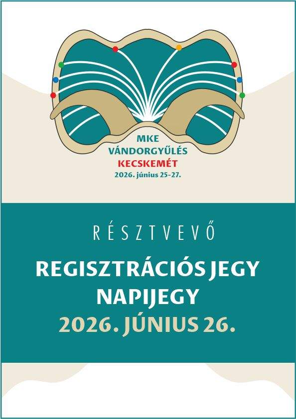 Résztvevő regisztrációs napijegy 2026. június 26.