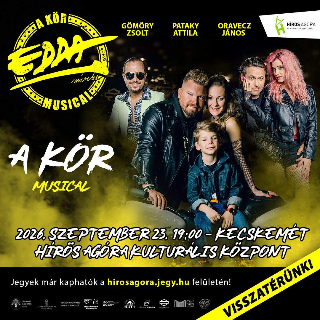 EDDA MUSICAL – A KÖR A Várudvari Nyári Színház és a kaposvári Csiky Gergely Színház koprodukciójában született előadás az 50 éves EDDA Művek előtt tiszteleg, látványos rockszínházi formában. A musical főhőse, Elmó (Nagy Szilárd) útkeresését követhetjük végig, miközben az előadás 24 ikonikus EDDA-slágert vonultat fel új hangszerelésben, pirotechnikai látványelemekkel, LED-fal vizualitással és motorokkal a színen. A produkció koncertszerű fináléja nemcsak a musical világát, hanem a magyar rock hagyományát is új szintre emeli. A szereposztásban többek között Réthy Zsazsa, Ragány Misa, Kovács Áron, Fedor Kyra és Pataky Gergő is látható. A darab szövegkönyvét Oravecz János írta, a zeneszerző Gömöry Zsolt, dalszövegíró Pataky Attila, a színpadra állításban közreműködő kreatív csapat tagjai között szerepel Nádasdy András koreográfus, a rendező Gémes Antos.