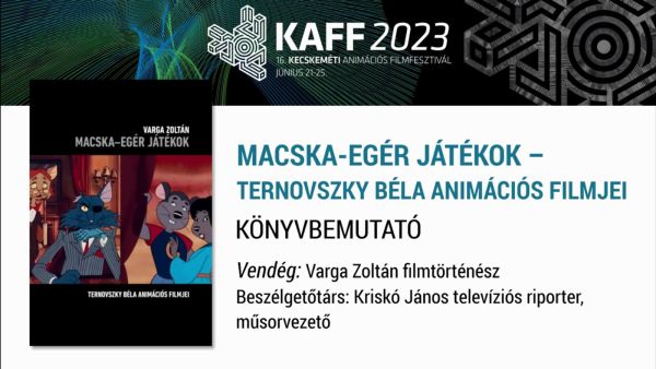 KAFF 2023 - Varga Zoltán: Macska-egér játékok - könyvbemutató